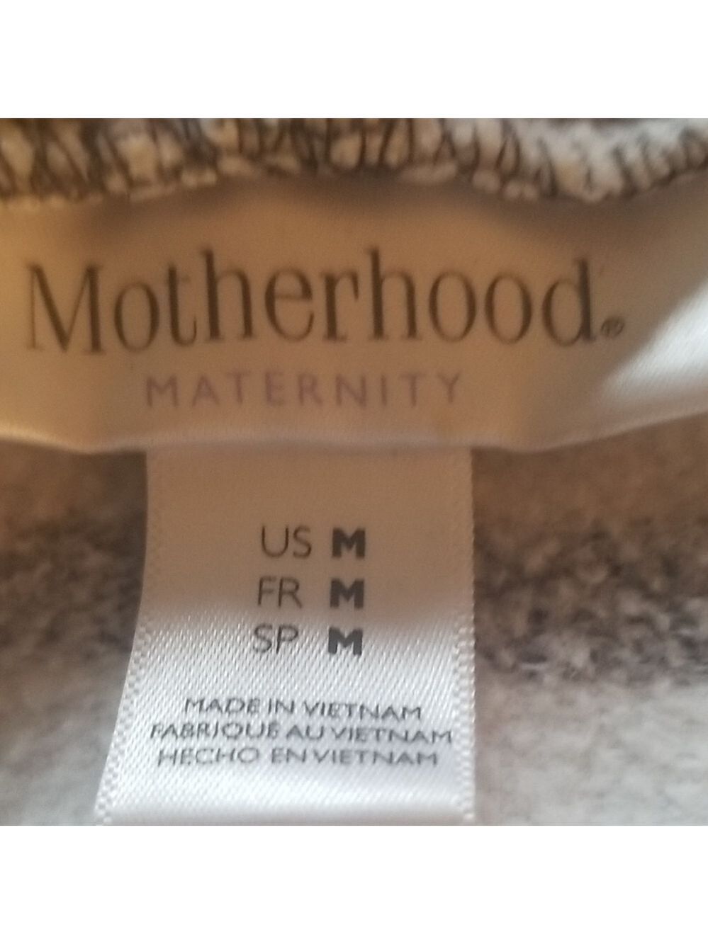 Motherhood Maternity Gray Striped Hoodie - Picture 2 of 5